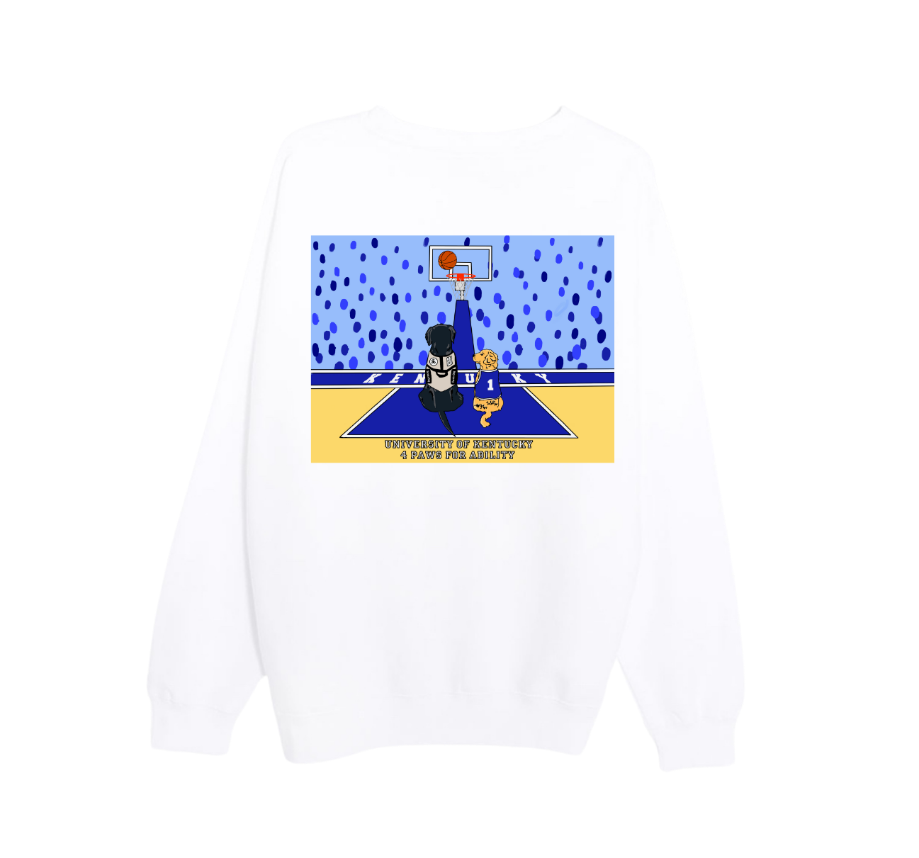 UK 4 Paws Crewneck Sweatshirt