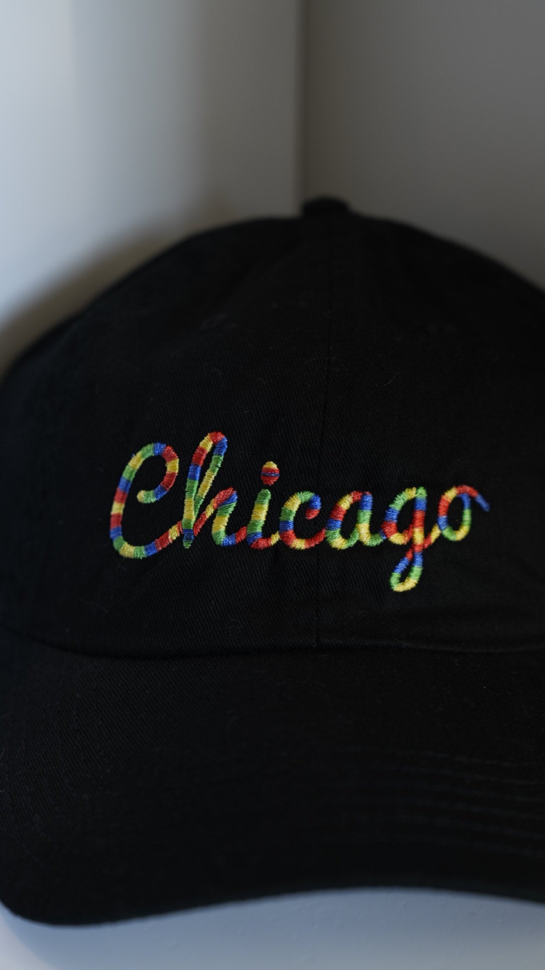 Chicago Cursive Rainbow Hat
