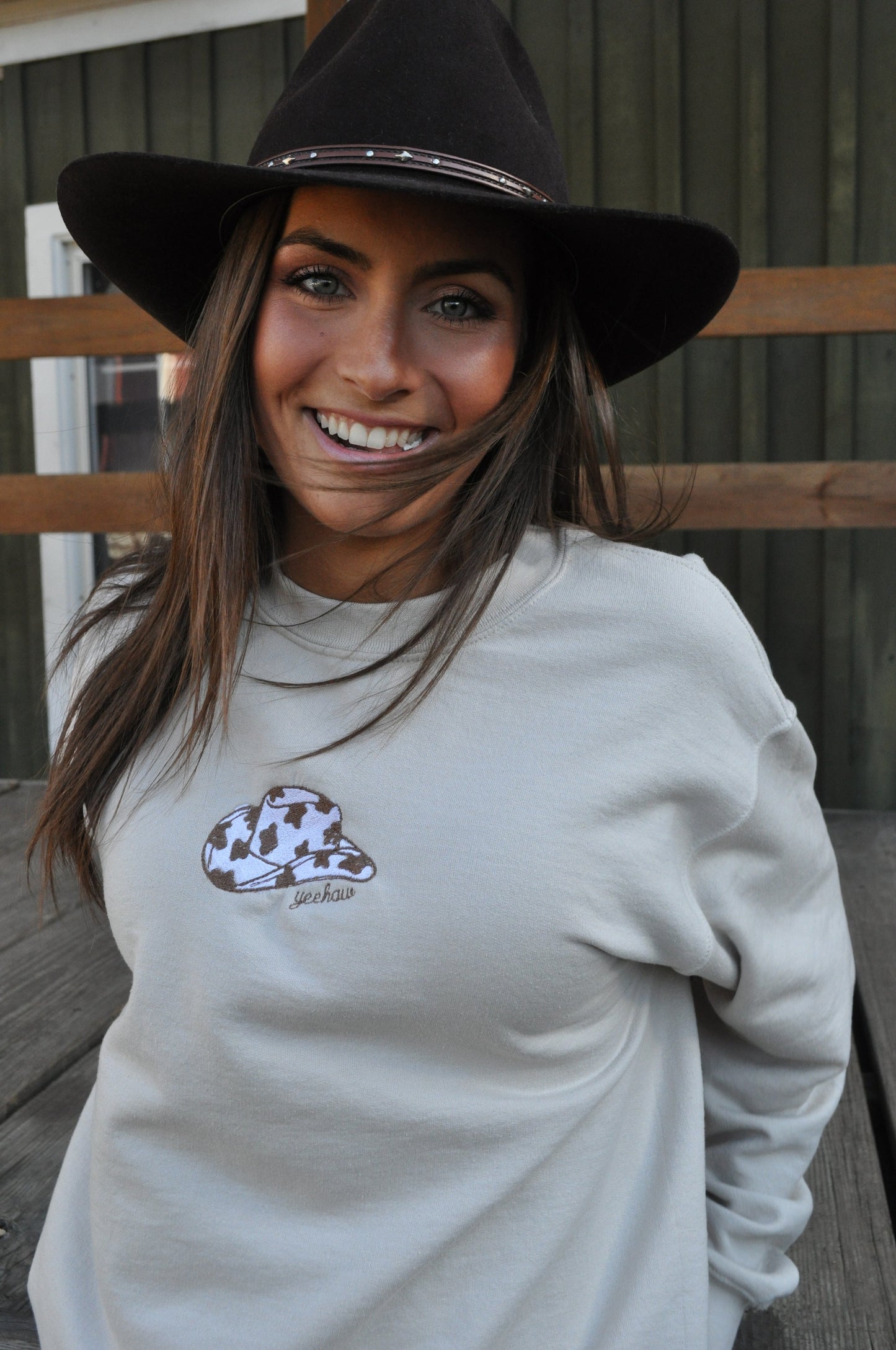 Sudadera con sombrero de vaquera