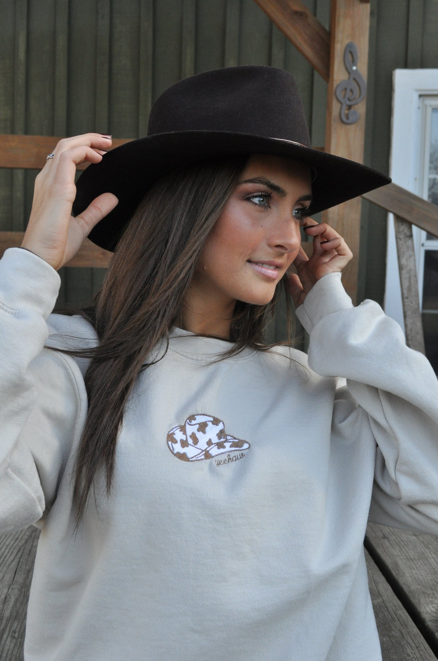 Sudadera con sombrero de vaquera
