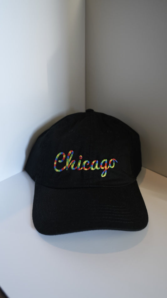 Chicago Cursive Rainbow Hat