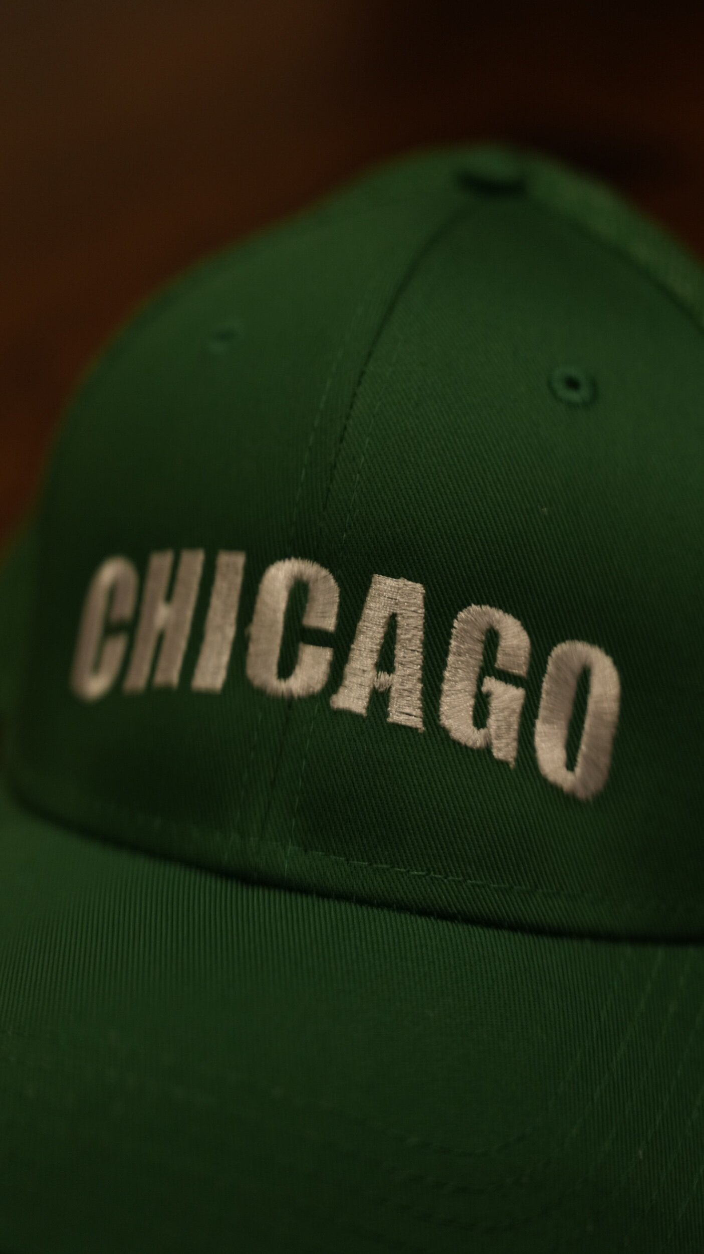 Gorra de camionero verde de Chicago