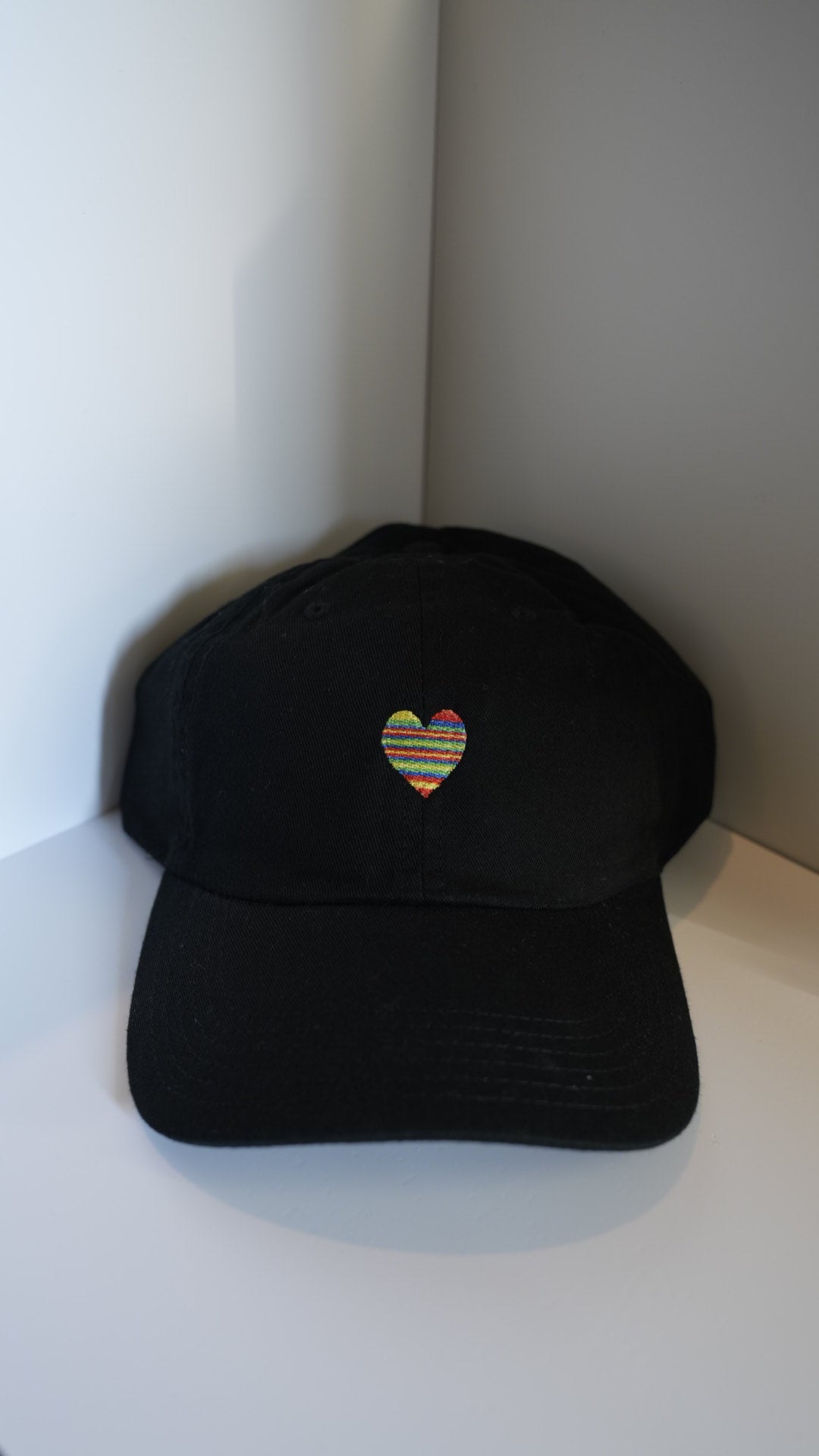 Rainbow Heart Hat
