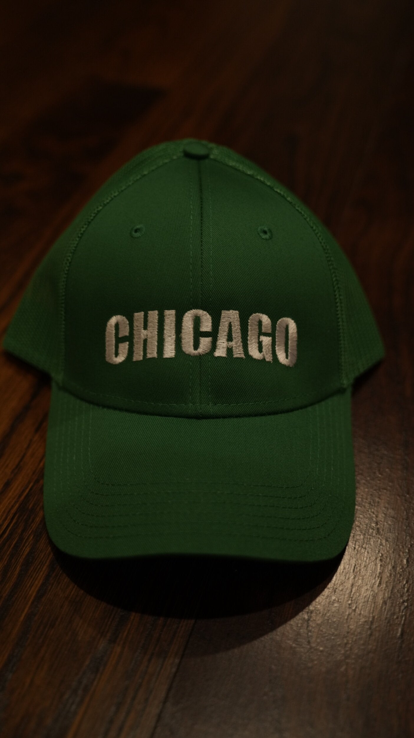 Gorra de camionero verde de Chicago