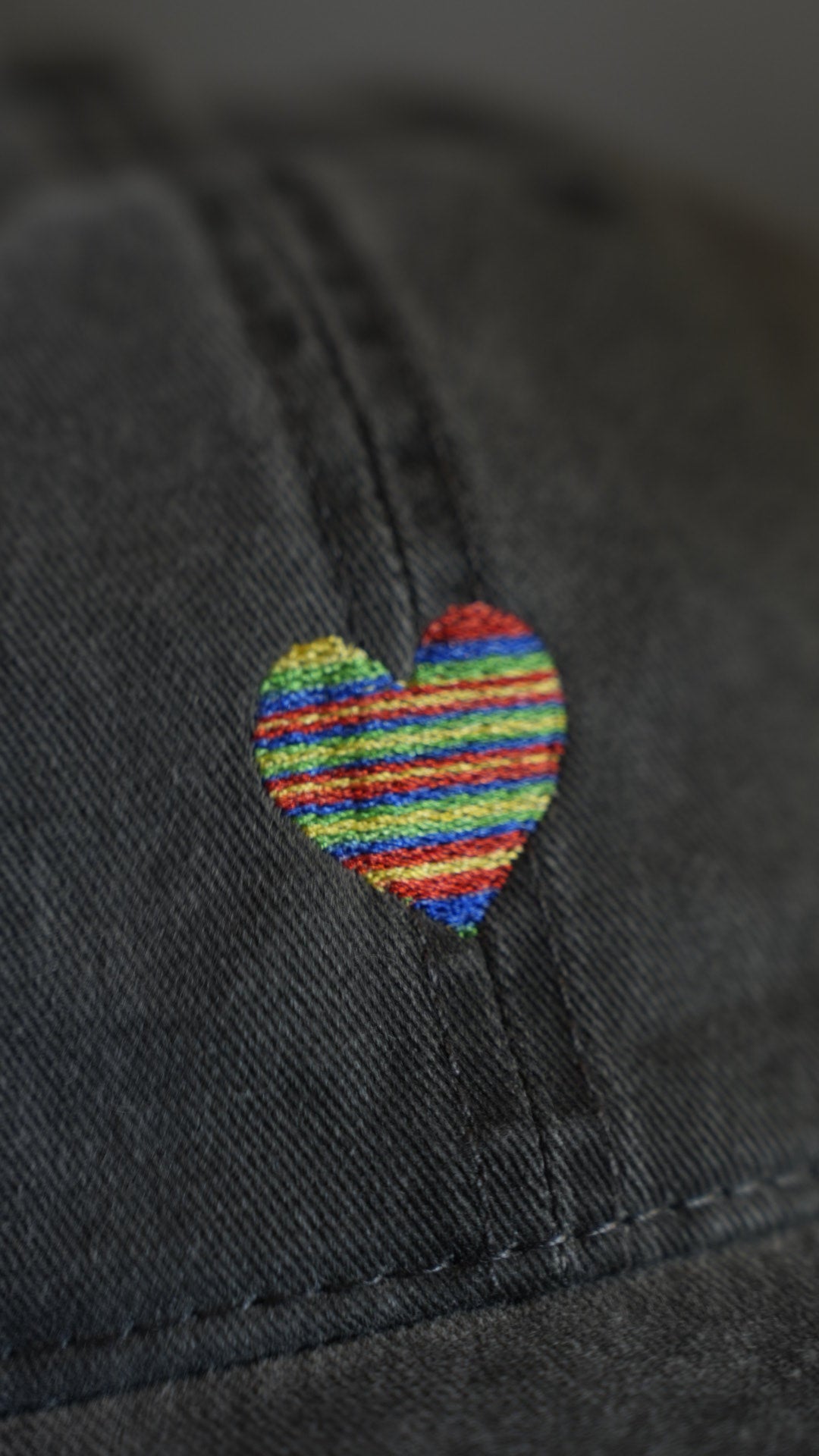Rainbow Heart Hat