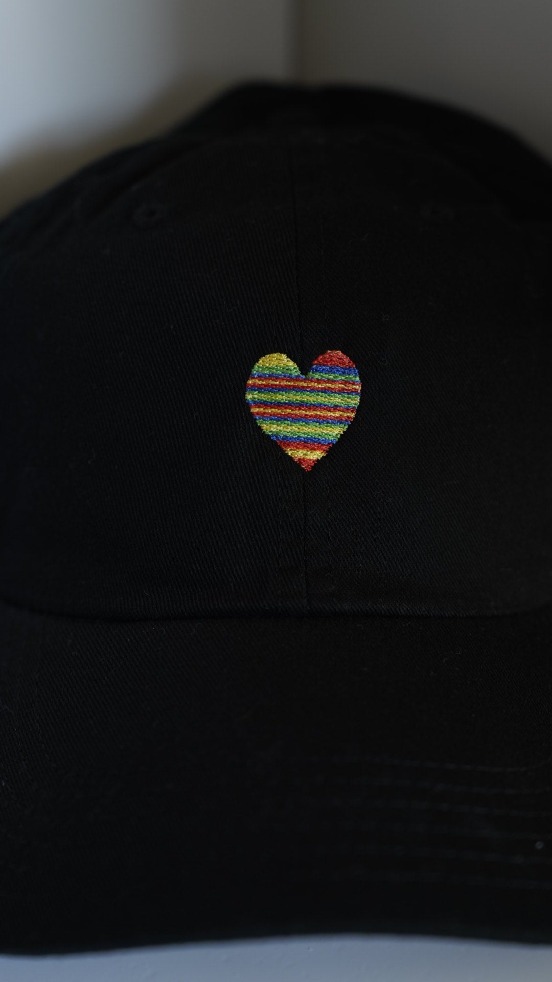 Rainbow Heart Hat