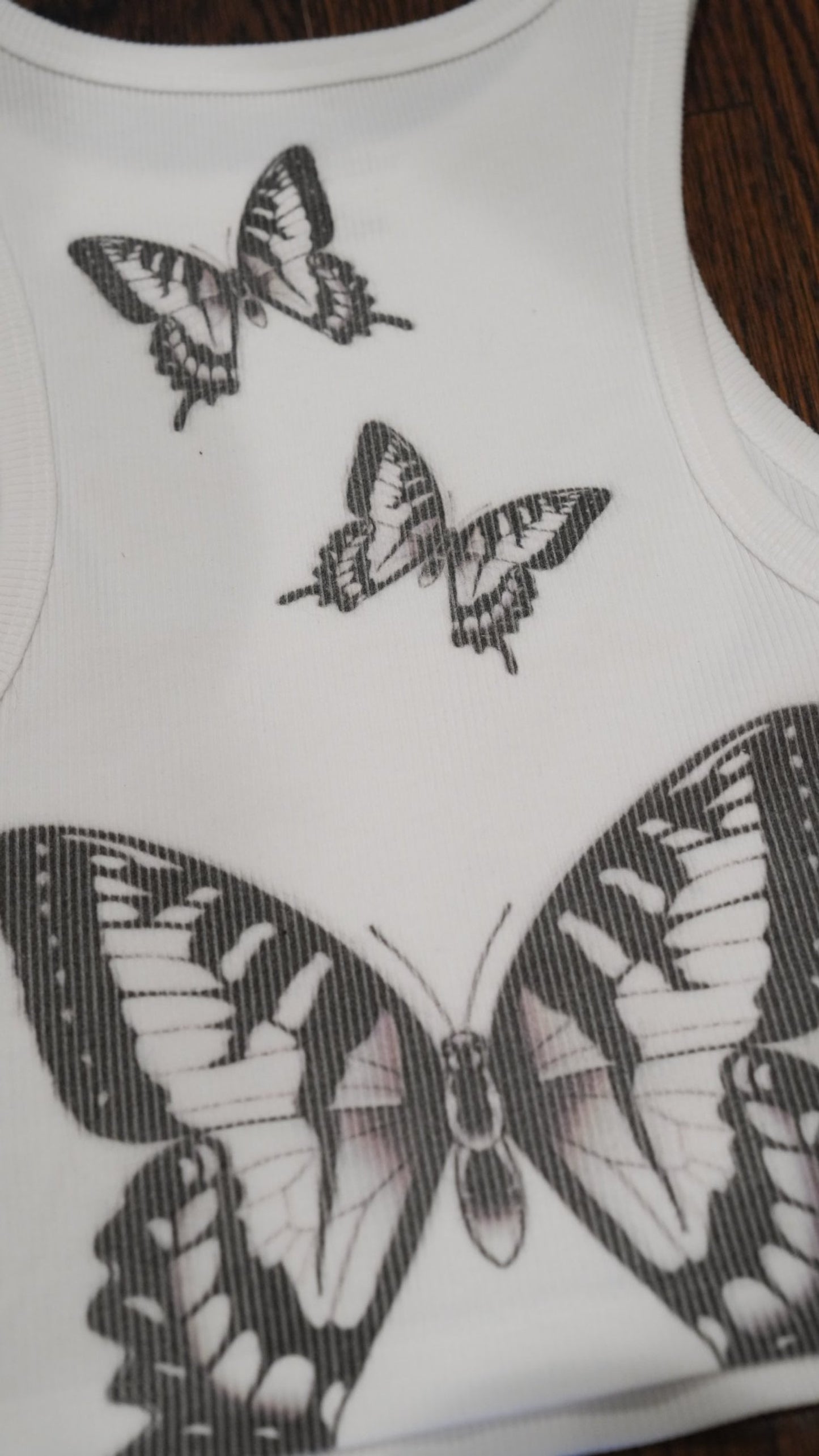 Butterfly Cropped Tank