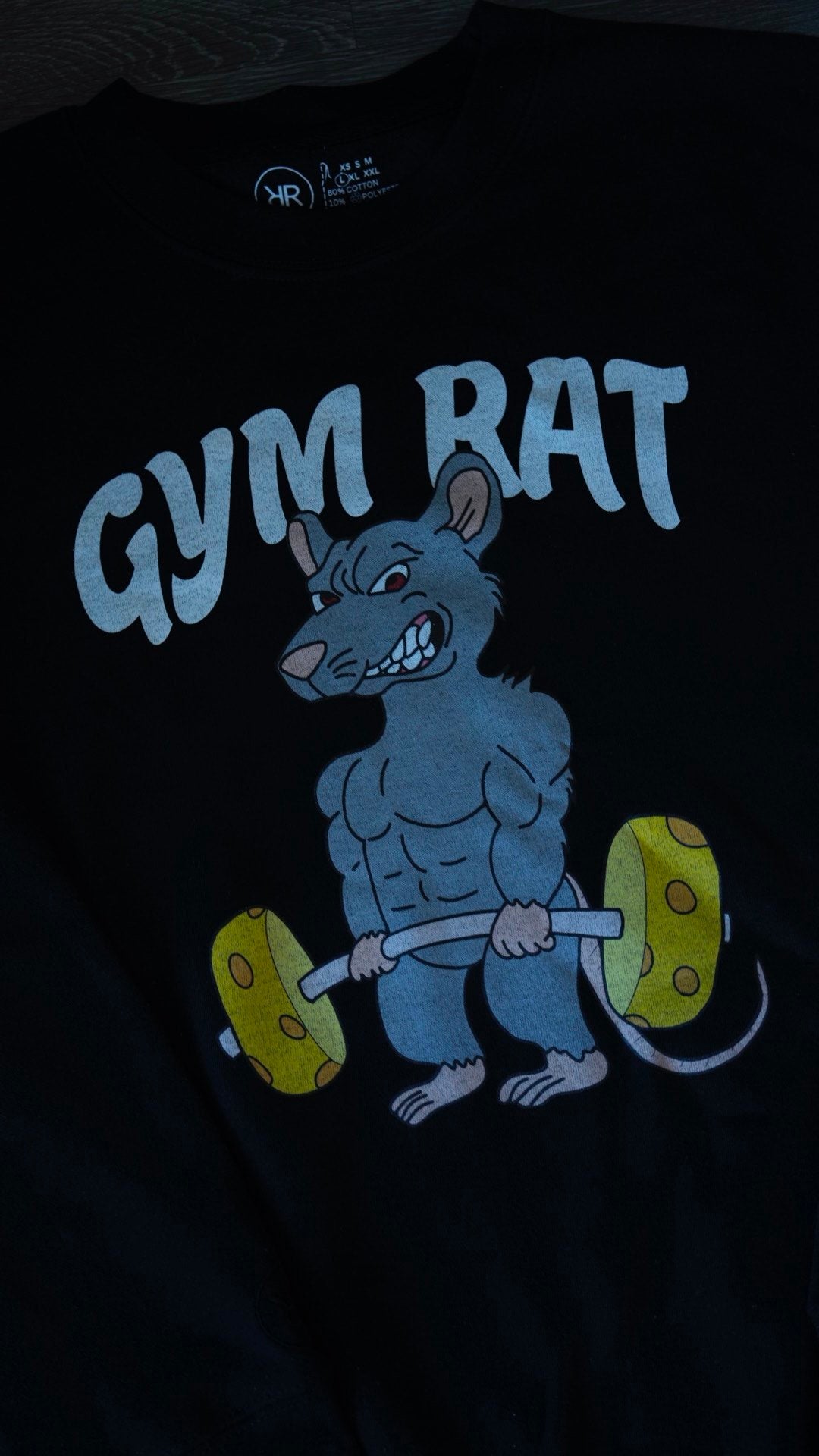 Camiseta de rata de gimnasio