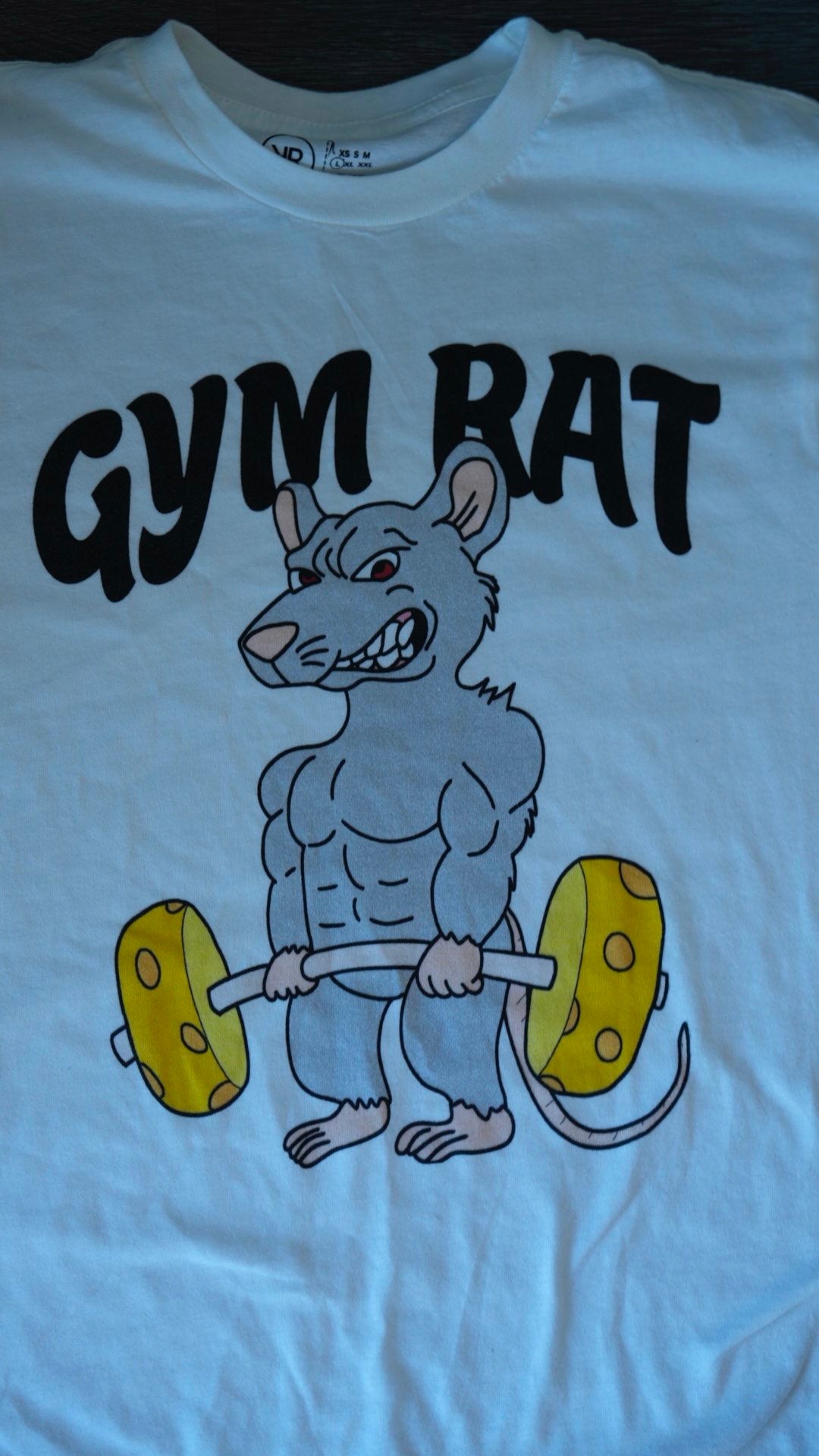 Camiseta de rata de gimnasio