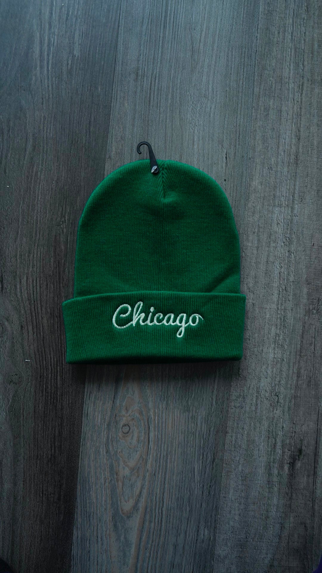 Green Chicago Beanie