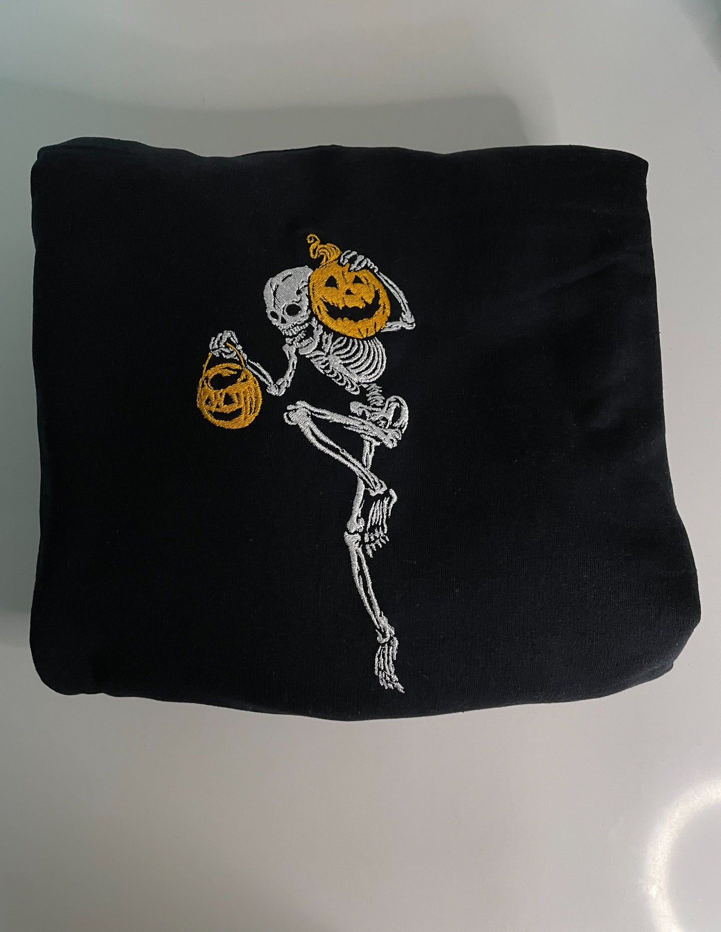 Skeleton With Pumpkins Sweatshirt