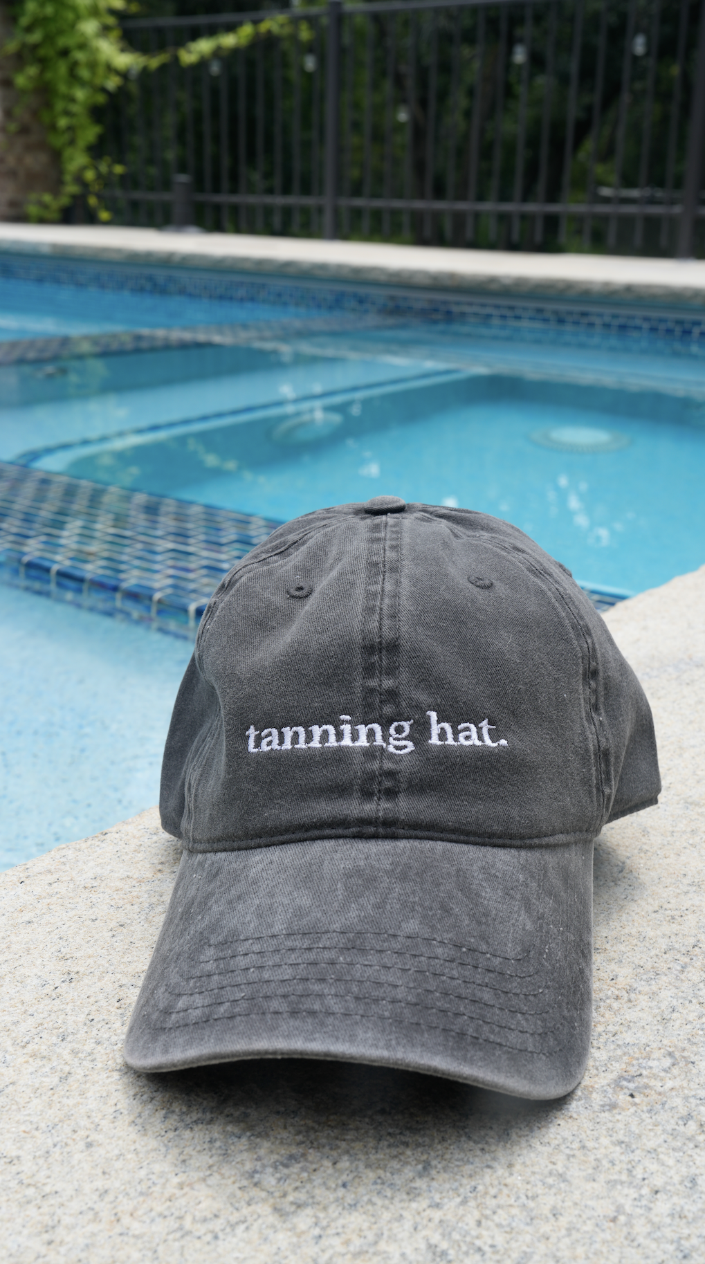 Embroidered Tanning Hat