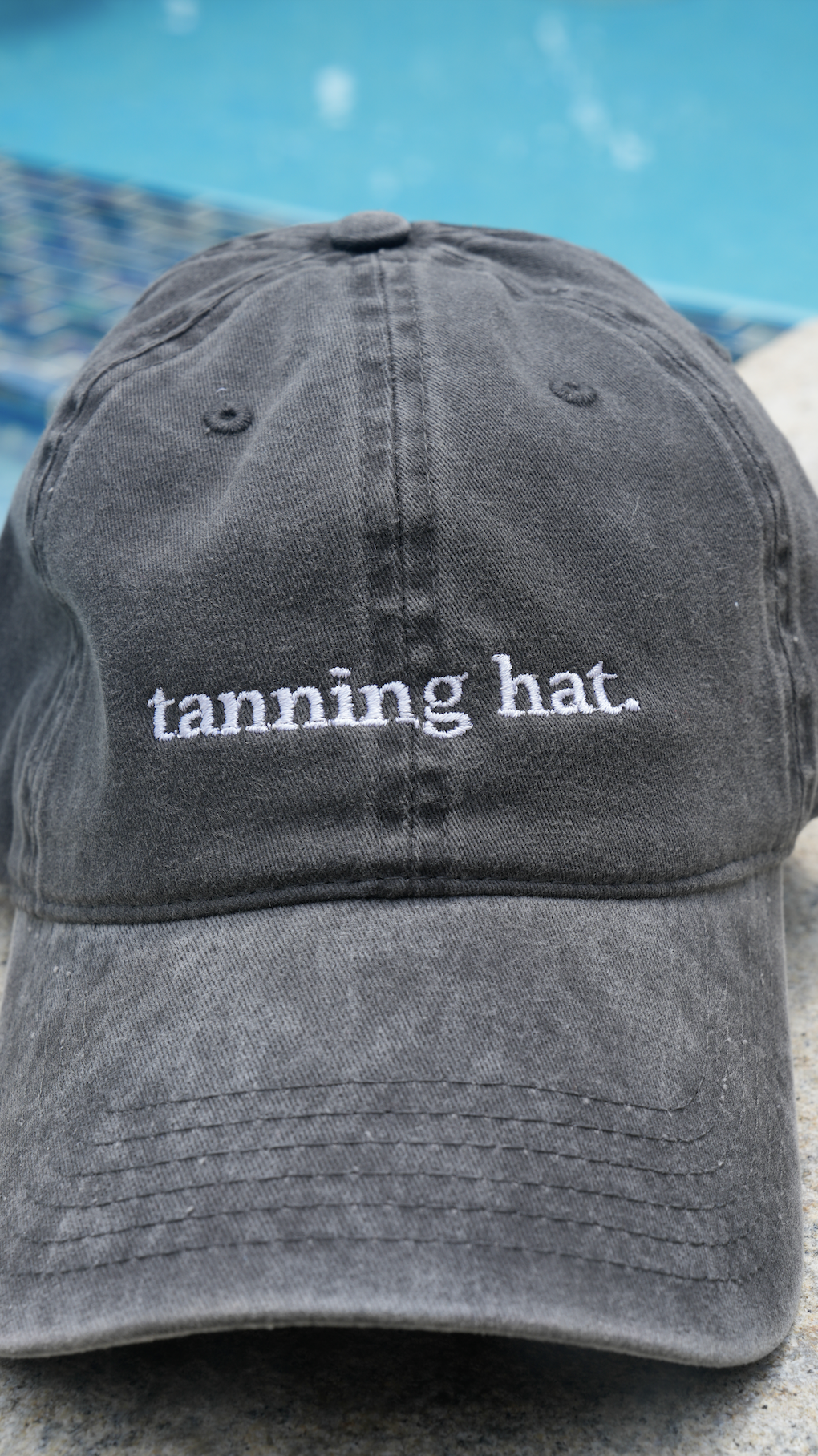 Embroidered Tanning Hat