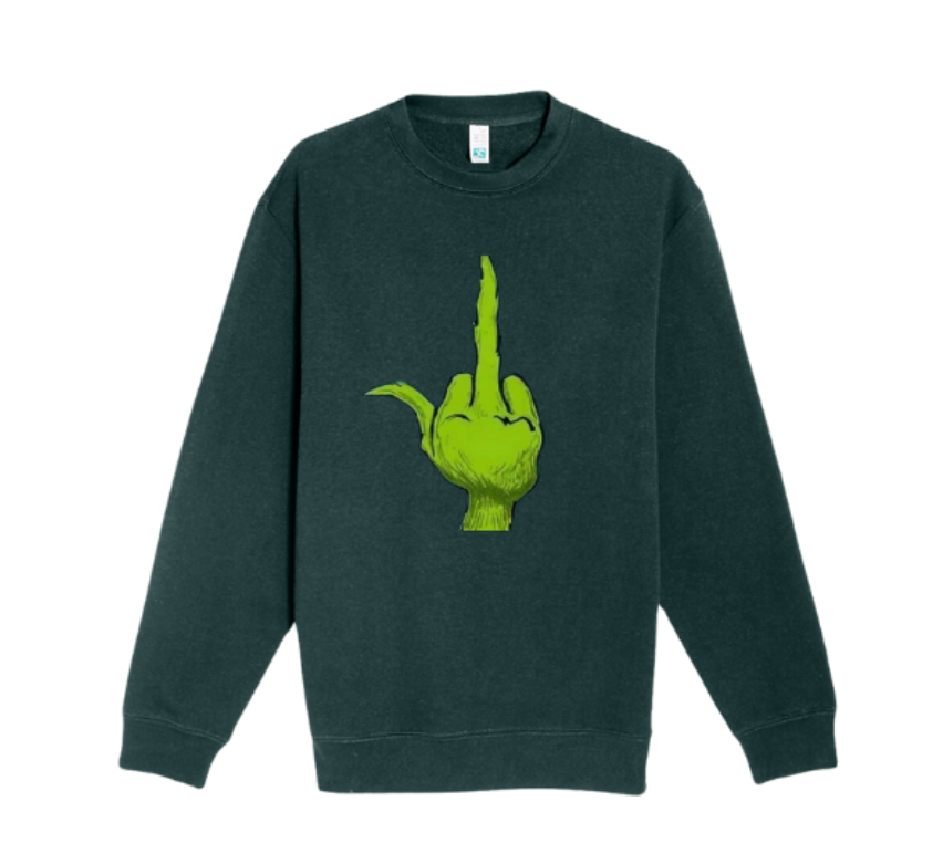 Grinch Middle Finger Sweatshirt