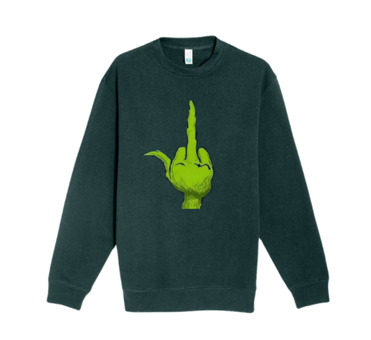 Grinch Middle Finger Sweatshirt