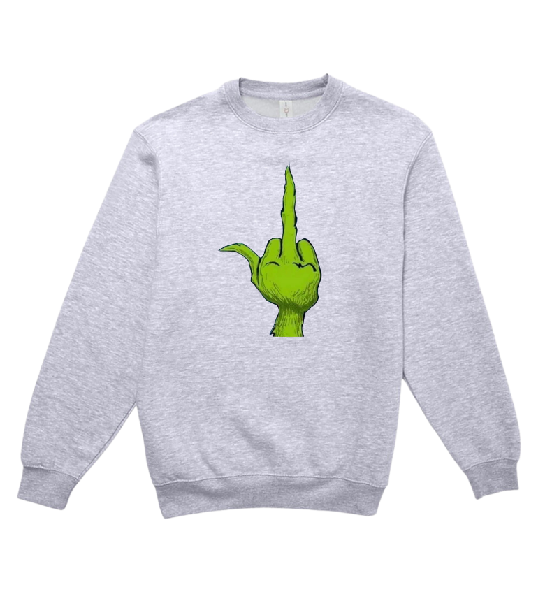 Grinch Middle Finger Sweatshirt